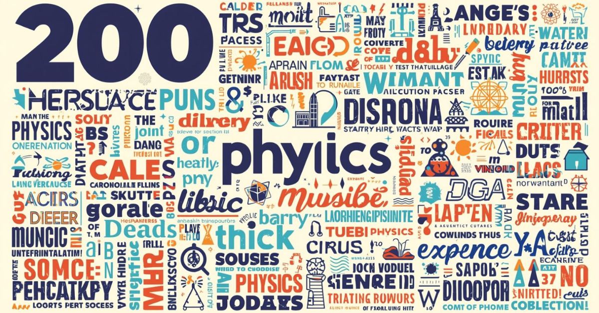 200+ Physics Puns