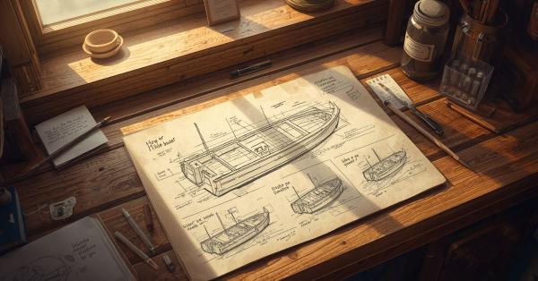 how to draw a boat