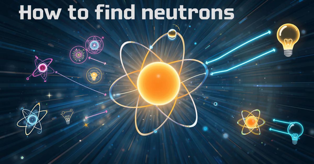 how to find neutrons