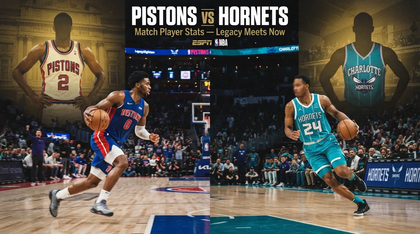 Detroit Pistons vs Charlotte Hornets legacy match player stats