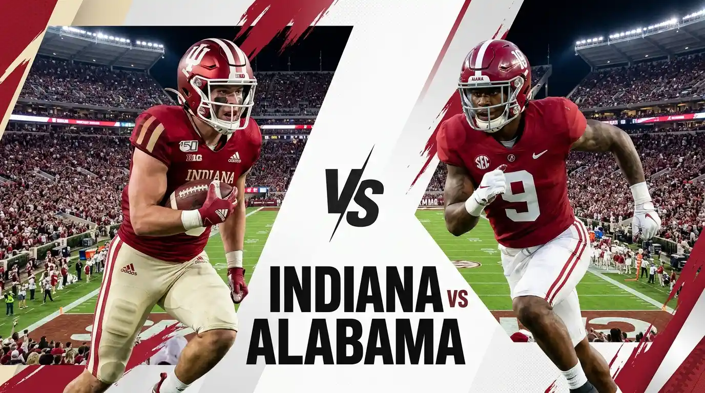 Indiana vs Alabama football matchup