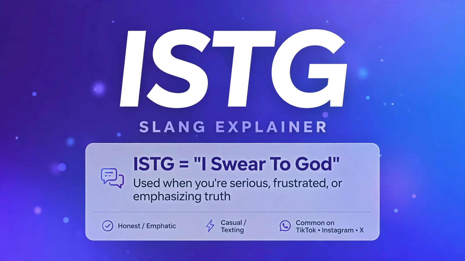 ISTG Meaning