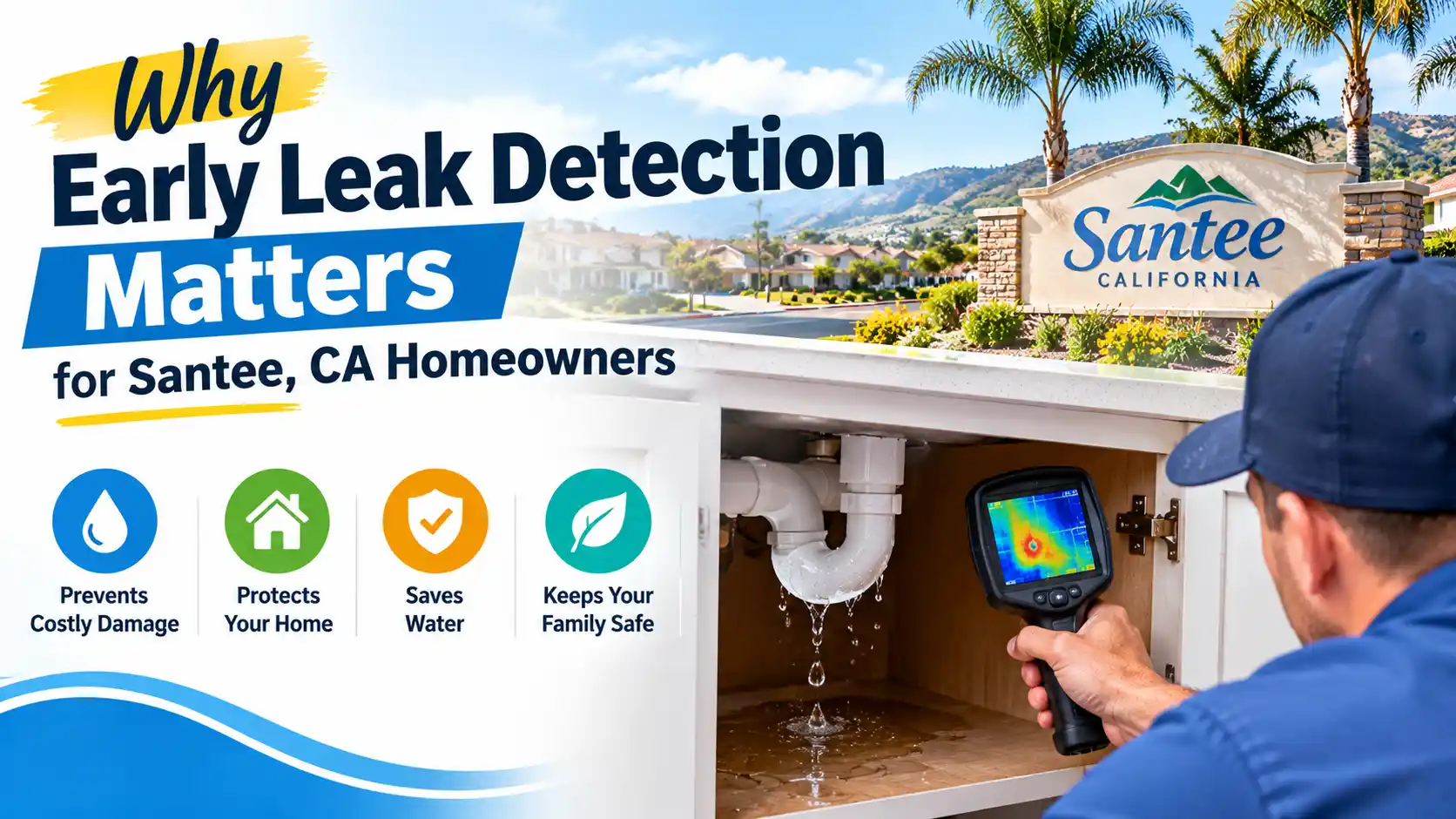 Why Early Leak Detection Matters for Santee, CA Homeowners